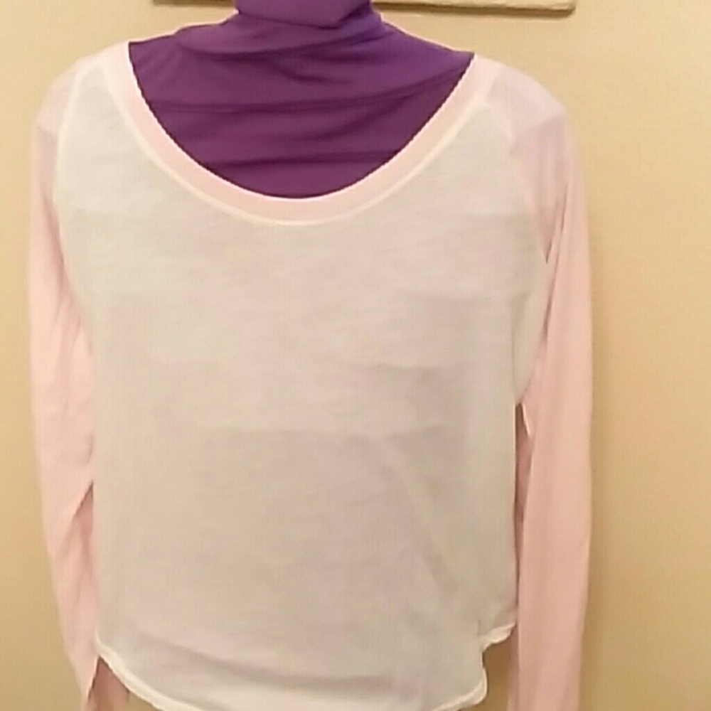 Pink by Victoria Secret Pink and White Tee